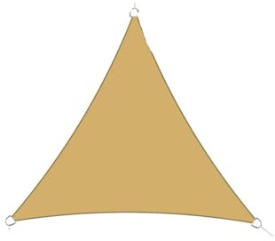 Vela Parasole Triangolare 3x3x3,0 M, Tessuto Ombreggiante, Impermeabile, Pesante, For Patio, In Oxford