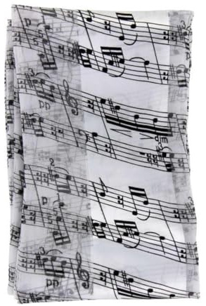 mugesh Schal Noten - Schönes Geschenk für Musiker