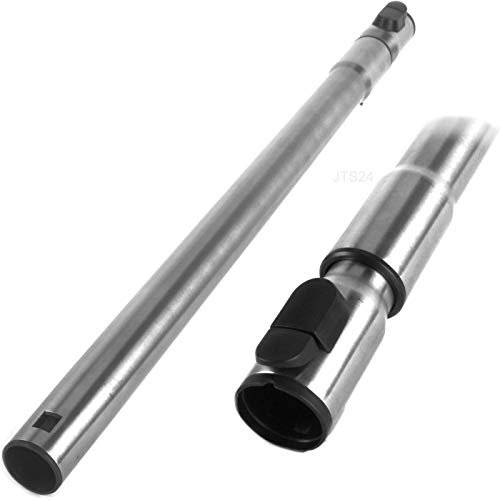 DeClean Staubsaugerrohr Saugrohr Rohr kompatibel mit Miele Staubsauger 5658813 5658812 Edelstahl 10275580 Model S 8340 S 8730 S8340 S873.