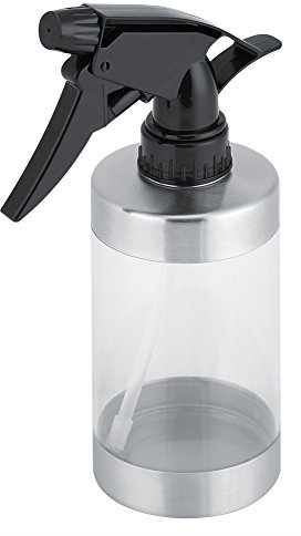Zerodis Edelstahl Sprühflasche Transparent Wassersprühflasche Auslöser Streuer Pflanze Gießkanne Topf für Wasser ätherische Öle Aromatherapie organische Reinigung Haar Körper Mist