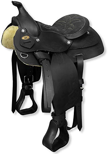 Silver Horse Sella Pony Western Montana Nero 13” = 33 cm
