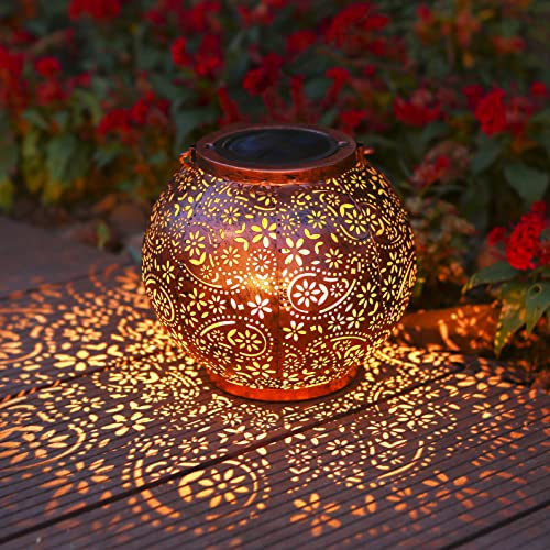 Lanterna Solare, Infankey Lanterne da Esterno, IP65 Impermeabile, Sospesa per Giardino, Terrazza, Balcone (Classe di Efficienza A+++)
