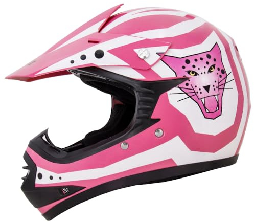 Zorax Pink L (53-54cm) ZOR-X17 Kids Motocross Helmet Children Quad Dirt Bike Crash Motorbike ATV Helmet ECE 2206