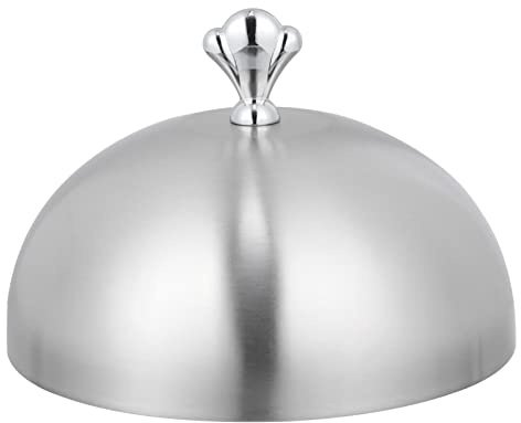DOITOOL Stainless Steel Basting Cover Cheese Melting Dome Cover Dome Serving Plate for Burgers Sandwiches (7..8 Inch)