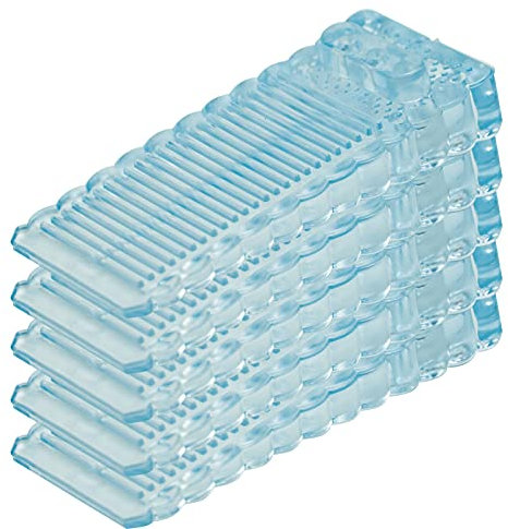 LAMXD Fermaporta in Gomma di alta qualità, 5pcs Cuneo, Antiscivolo,con Altezza Regolabile,Protezioni per Porta Interne e Finestre Casa Ufficio, trasparente