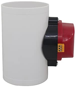 Valvula compuerta ventilacion regulable pvc compuerta aire acondicionado motorizada de aspiracion regulacion caudal AC220 DC12 DC24v (DC12v - 160mm Diámetro Interno)