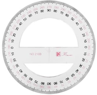 10 CM Goniometro Rotondo Pieno, 360 Gradi Plastica Strumenti di Misura Matematica Organico Semicerchio Cerchio Goniometro Disegno Modello di Design Strumento Righello