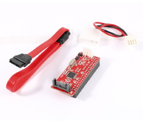 Ruilogod IDE 40-Pin to Serial ATA PC Hard Drive Converter Adapter w SATA Cable