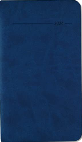 Taschenkalender Tucson blau 2024 - Büro-Kalender 9x15,6 cm - 1 Woche 2 Seiten - 128 Seiten - mit weichem Tucson-Einband - Alpha Edition
