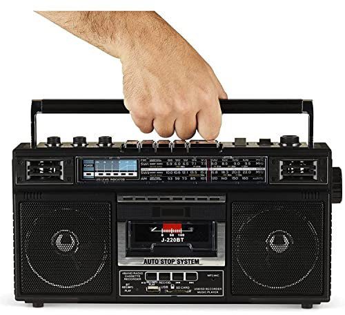 LMYYDES Retro Radio Cassette Player, Cassette Recorder, SD/USB Card, Bluetooth Playback, Dual Audio HD Playback, Portable AM/FM Radio Cassette Recorder，14x8x4cm