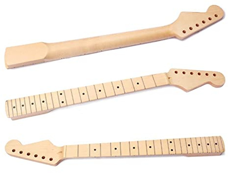 ZENGXUE E-Gitarrenhals 22 Fret-Gitarre-Hals-Ahorn-Griffbrett-E-Gitarre- Halsgriff Für NS Strat Ohne Hintere Mittellinie