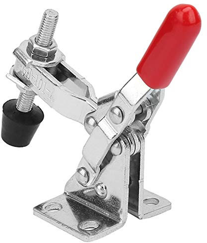 ANKROYU Morsetto a Ginocchiera Verticale, Morsetto a leva Verticale Gh-101a, Capacità di Tenuta 50 Kg, Modello a Vite M5x40 con Testa di Pressione in Gomma