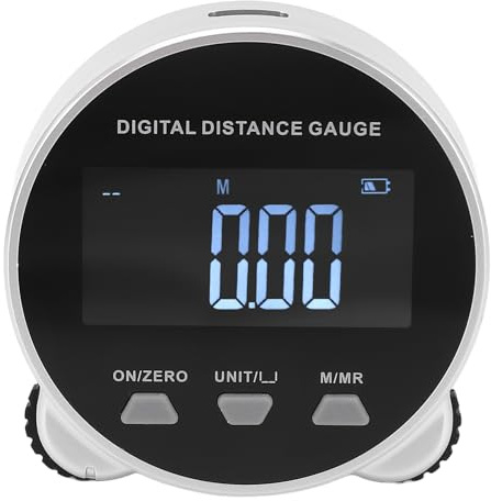 Digitales Maßband, 0-656.2ft Messbereich LCD-Display Elektronische Rolling Lineal Wiederaufladbare Einheit Schalten Rolling Abstand Messwerkzeug für Kurve flach Messung