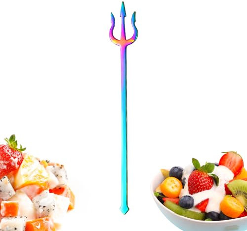 Forchetta lunga, forchette da menu, forchette per posate in acciaio inox | Posate riutilizzabili con finitura lucida, per feste per la cucina a casa Anulely