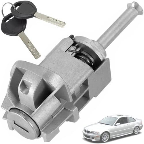 Twowinds Barillet de Serrure 51217019975 Compatible avec BMW Série 3 E46 | Compatible avec BMW Série 3 Compact E46 (2001-2005)