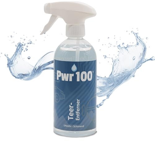 PWR100 TEERENTFERNER | Effektive Reinigung ohne Lack oder Metalle anzugreifen – Entfernt Teer- und Bitumenrückstände spielend leicht und schonend