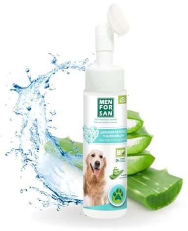 MENFORSAN Rengöringsmedel för fötter och kuddar i skum - mjuk hygien med 100% naturlig Aloe Vera - 200 ml