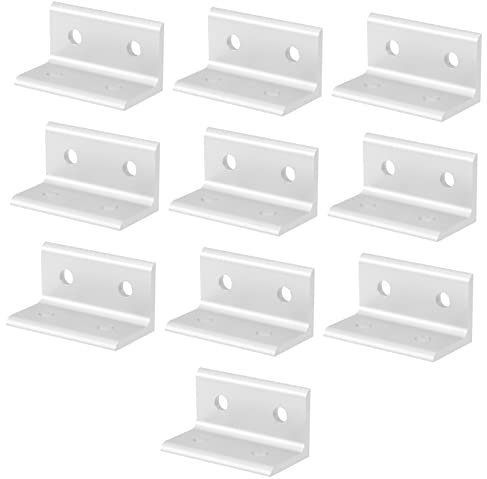 OKUMEYR 10 Stück Aluminium Eckwinkel L-halterung 3060 Vierloch Eckverbinder Aus Aluminiumlegierung Korrosionsbeständig Für Cnc Drucker Robotik Aluminiumprofile