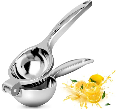 Lilibeila Manual Lemon Squeezer Lemon Juicer Heavy Duty Citrus Juicer Metal Lime Squeezer Orange Squeezer Manual Juicer Lemon Squeezer Press Lime Juicer Citrus Fruit Squeezer