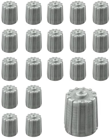 Flaconi 20PCS Tappi Valvole Pneumatici Auto, Tappini Gomme Auto, Tappi Pneumatici Auto, Valvole di Pneumatici per Auto, Valvole di Pneumatici, Tappi per Gomme Auto,Adatto per Auto,SUV,Biciclette,Moto