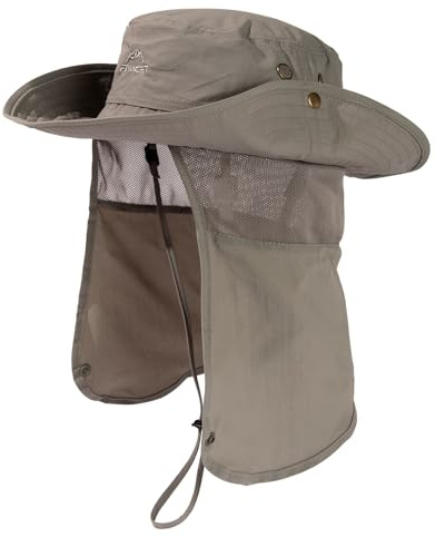 TOP-EX Waterproof UPF 50 Sun Boonie Hat for Men Women Safari 96561 XL/XXL | UVCoolix™ Nylon Shell, Mesh Lined, Fits 57-66cm, Instant Cooling, Cool-Touch Sweatband, Breathable, Lightweight, Wide Brim