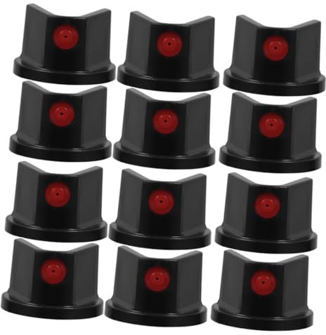 Holibanna 30pcs Waterproof Spray Can Nozzles for Graffiti Adjustable Spray Paint Tips Black Aerosol Nozzle Replacement for Art Projects and DIY