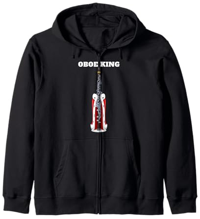 Oboe King | Maglietta da Ragazzo Oboe | Uomo Oboista Oboe Player Felpa con Cappuccio