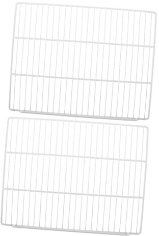 Gadpiparty 2piezas Estantes De Alambre Para Refrigerador Estantes Interiores De Repuesto Separador Horizontal De Malla Para Almacenamiento Gabinete Del Refrigerador