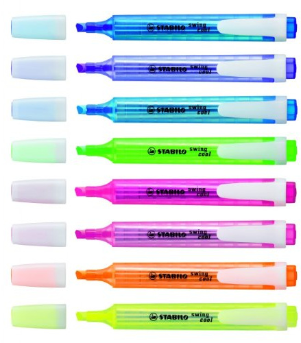 STABILO Swing Cool Multi Marker – Marker (mehrfarbig, mehrfarbig, Kunststoff, 1 mm, 4 mm)