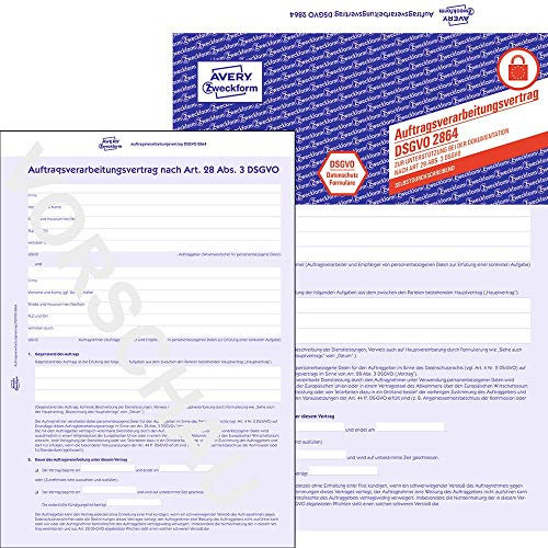 AVERY Zweckform 2864 5 Auftragsverarbeitungsvertrag