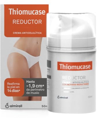 Thiomucase, Crema Anticelulitis Mujeres 50ml, Mejora Firmeza y Elasticidad | Resultados Visibles en 14 Días, con Centella Asiática y Activos Liporreductores