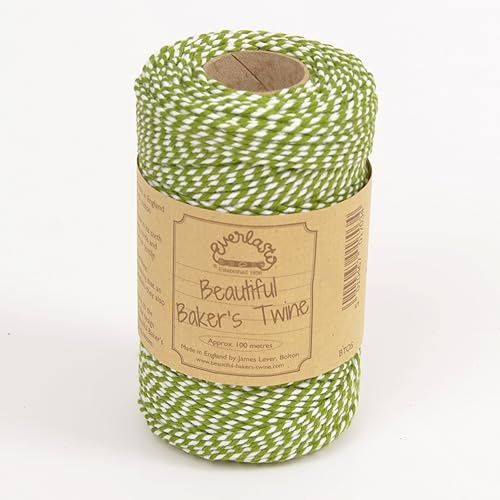 EVERLASTO 100m -Original 'Beautiful Bakers Twine' (2mm approx) - Lime Green