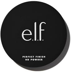e.l.f. Perfect Finish HD Powder, Blurs Fine Lines & Imperfections, All Day Wear, Perfect for On The Go, 0.28 Oz