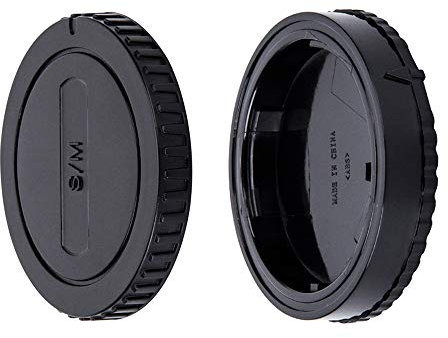 JJC Bouchon de Protection Frontal + Protège-Objectif Arrière pour Sony Alpha A-Mount/Minolta AF Caméra & Objectif (1 Set)