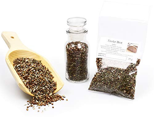 Tiroler Brot Backmischung, Brot Gewürzmischung ohne Geschmacksverstärker, Brotwürzer, Naturgewürz zum Brot backen, Bauernbrot Gewürz, glutenfrei 25g