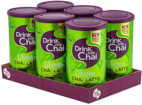 Drink Me Chai Vegan Chai Latte 250g | Just Add Water (Pack of 6)