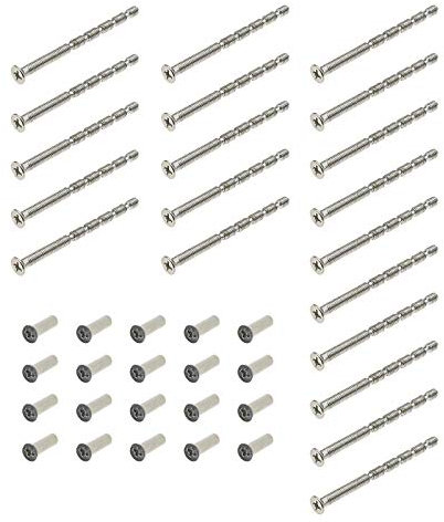 YINETTECH 20 Stücke M5x60mm Abreißschraube Metall Verbindungshülse für Türgriffe Anschlussbox Rosetten Möbelstücke