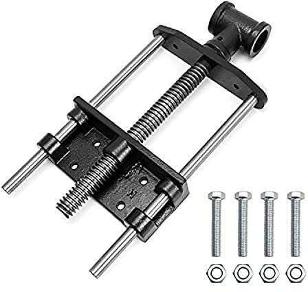 uyoyous Holzschraubstock 7/180mm, Schraubstock Vorderzange Rostschutz, Hobelbank Arbeitstisch Spannbacken robust & langlebig, Holzbearbeitung Tischschraubstock flexibel für Holzarbeiten