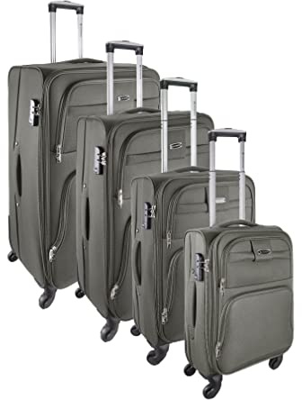Goldhofer® Reisekoffer Set in 4 Größen (Grau)