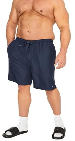 BadRhino Big & Tall Navy Swim Shorts - Men's - Plus Size Curve