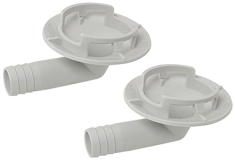 MEETOOT 2 stücke 40mm Klimaanlage Abflussschlauch Verbinder Conduct Kondensat Stecker Zähne Dichtung Ellenbogen Fitting für Fenster AC Einheit Mini Split Frigidaire