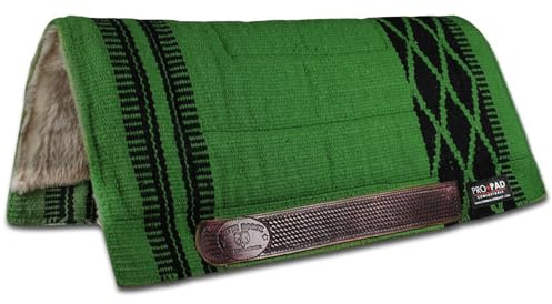 Horses Western PRO-Pad Classic, weich und strapazierfähig, unverzichtbar zum Schutz des Pferdes vor Verletzungen und übermäßigen Stößen, dezent und elegant (grün)