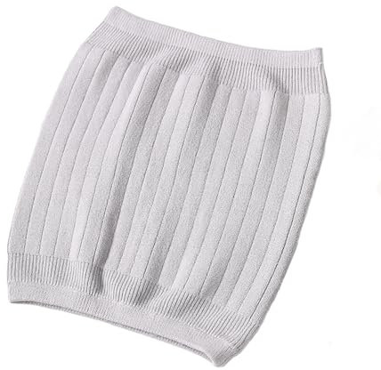 YUPPIE TONE Winter Soft Cashmere Waist Kidney Hip Warmer Warm Knitted Abdominal Belt (Light Gray, Medium)