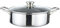 Olla de 24 cm de diámetro de acero inoxidable con tapa de cristal, 2,2 L, apta para inducción, antiadherente, estructura de panal, olla para carne, sopa, olla de inducción, horno antiadherente