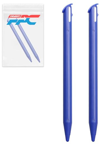 2 stylets bleus de rechange pour écran tactile Nintendo NEW 3DS XL