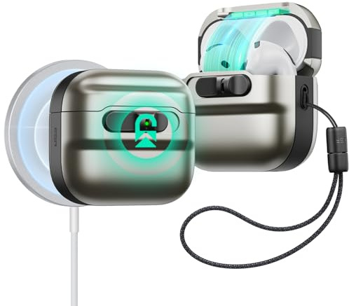 ESR Hülle für AirPods 4, MagSafe kompatibel, Fallschutz, Titan