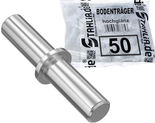 Stahlia Bodenträger 3mm x 16mm für Bohrung 3mm| 50 Stück aus verzinktem Stahl| Einlegeboden Halter Fachbodenträger Regalstifte Regalbodenhalter Regalbretthalter mit Haltering für Regalböden, Holzböden