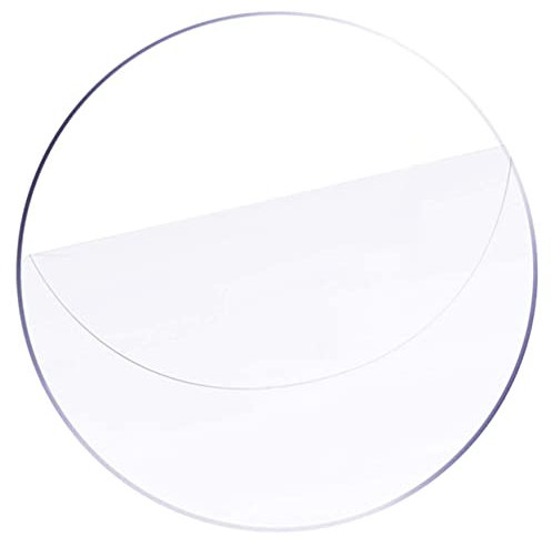 STOBOK Transparente Acrylscheibe Rund Hochklare Acrylplatte Mit Glatten Kanten Für Bastelarbeiten Acrylglas Scheibe Als Schild-Board Und Bastelmaterial