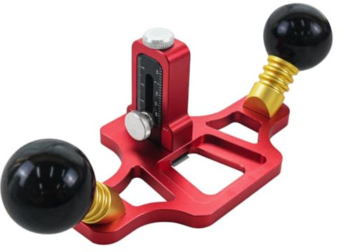 casstaly Router Plane with Adjustment Knob Woodworking Handheld Bottom Cleaning Manual Slotting Edge Trimming Flat Planer