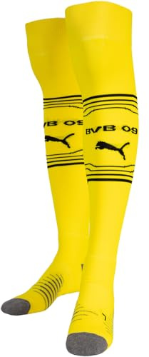 PUMA BVB Borussia Dortmund Home Stutzen Socken (DE/NL/SE/PL, Numerisch, 43, 46, Regular, Regular, yellow/black)